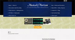 Desktop Screenshot of musicalhorizon.com